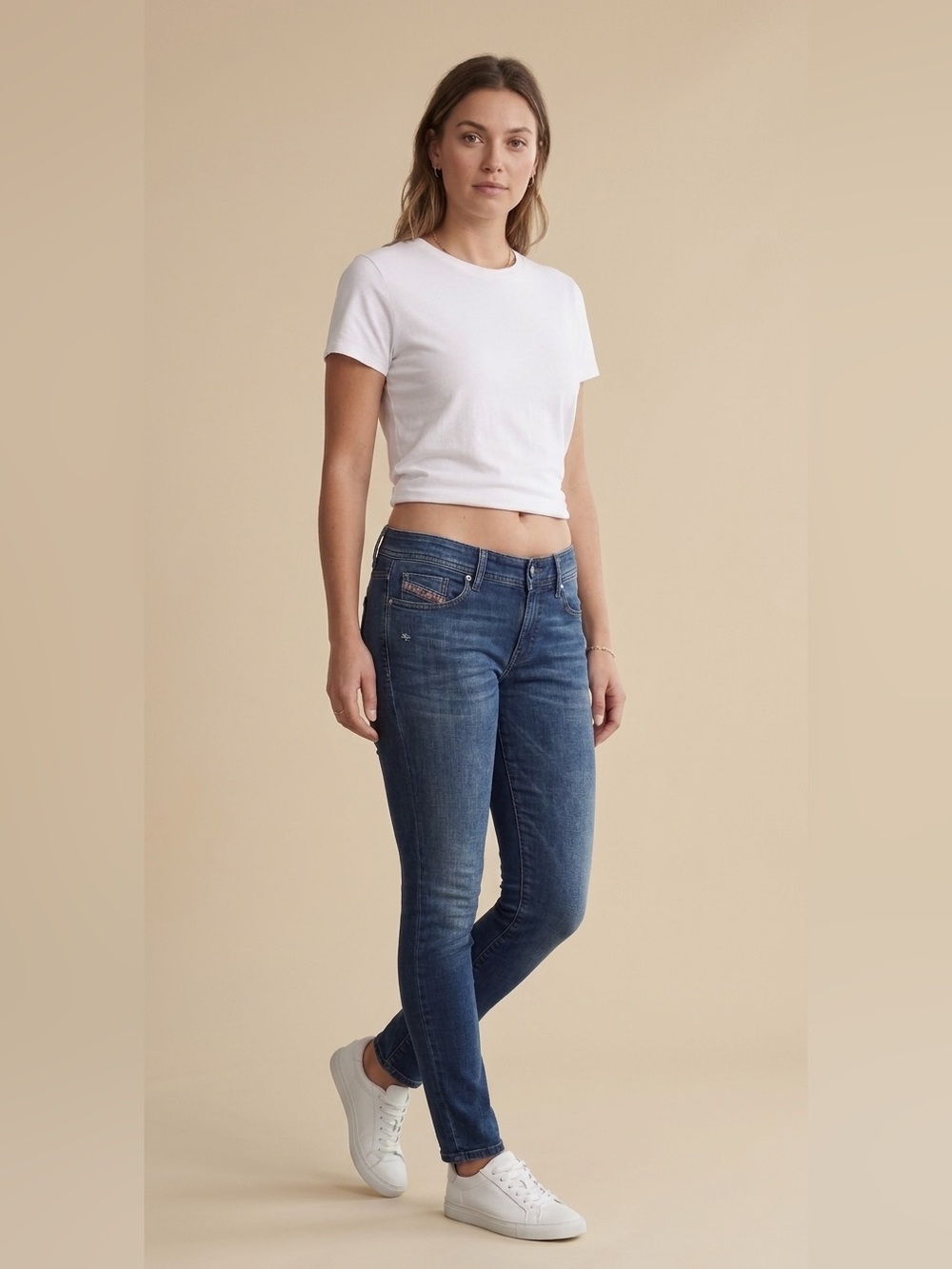 Diesel Women’s Dark Blue Stretch Skinny Jeans